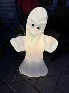 Vintage allgemeine Schaumstoff Kunststoff grünes Auge Geist Blasform Halloween Dekor 36" - Bild 1 von 3