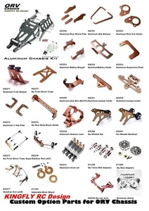 Piezas opcionales de aluminio Kingfly para TAMIYA ORV Monster Beetle/Blackfoot/Mud Blaste - Imagen 1 de 87
