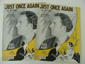 Just Once Again Fuchs Trab 1927 Walter Donaldson Paul Ash - Bild 1 von 1