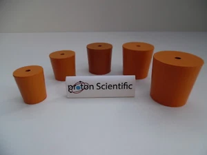 Rubber Bungs Stoppers Laboratory ONE HOLE Stoppers Various Sizes *Multi Listing* - Picture 1 of 1