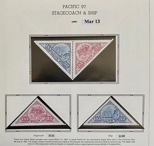 US 1997. Pacific 97. . Sc#3130-31., 3131a.  Set + Pair of 2. MNH. - Picture 1 of 1