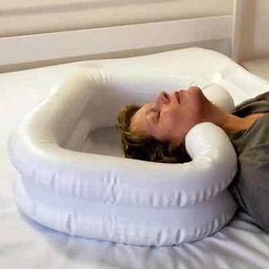 Deluxe Inflatable Hair Shampoo Washing Cleaning Tray Basin Shower Bath Bedbound - Picture 1 of 1