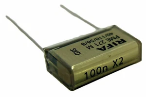 Condensateur RIFA PME 271 M X2 100n 275VAC 0,1uF 0,1µF 100nF Ecart pattes 20.3mm