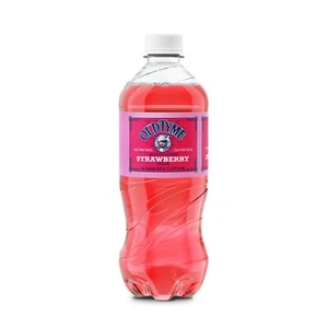Old Tyme Strawberry Soda 20oz Exotic Pop 24 Bottles - Picture 1 of 1