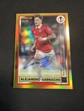 2022-23 Merlin Chrome UCC Alejandro Garnacho GOLD Refractor Rookie Auto 05/50