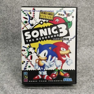 Sega Sonic The Hedgehog 3 Mega Drive Software Japanese Edition - Picture 1 of 9