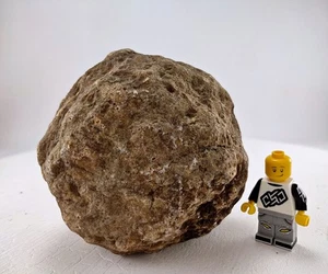 Geoda Nódulo 3.5" Sin Abrir Todo Kentucky Cuarzo Cristal 1.19LB - Imagen 1 de 9