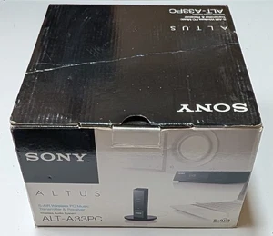 Sony ALTUS ALT-A33PC S-Air Wireless PC Trasmettitore Musica Ricevitore Kit Scatola Aperta - Foto 1 di 6