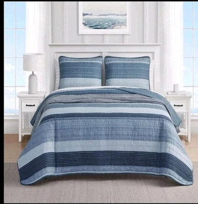 Nautica Quilt Set All Season Cotton Bedding with Matching Sham, Lightweight & - Image 1 of 4