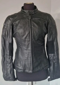 MTech Ladies 46 Fully Lined Leather Bike Jacket Excellent Condition With Armour - Picture 1 of 10