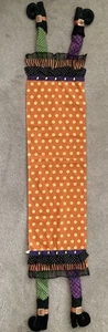 Pier 1 Imports Halloween Witch Legs Table Runner Orange Purple Green Black - Picture 1 of 14
