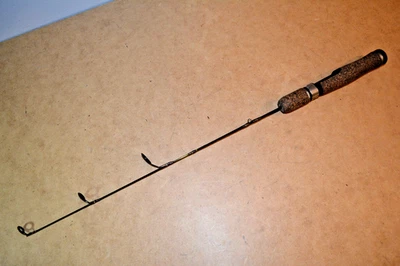 Used FENWICK ELITE TECH ICE  Ice spinning rod 28 inch Medium Light action 01H1BK - Image 1 of 4