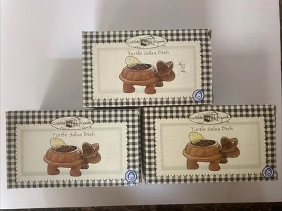 Cobble Creek Terra Cotta Turtle Salsa Dish Party Dish  - NIB - Image 1 of 4