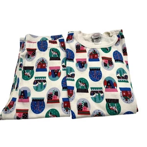 Hanna Andersson Size 160 Christmas Snowglobe Pajamas - Picture 1 of 3