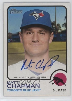 2022 Topps Heritage High Number Real One Auto Matt Chapman #ROA-MC Auto - Image 1 of 2