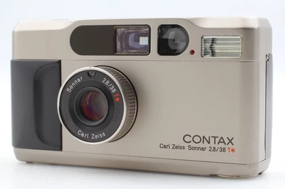All Work [Near MINT] Contax T2 Titan Silver Point & Shoot Film Camera From JAPAN - Image 1 of 4