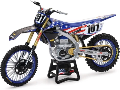 Newray Toys Yamaha YZ450F Motocross of Nations Bike Eli Tomac Race Team Replica, - Image 1 of 4