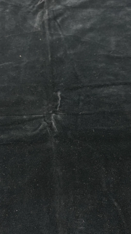 VTG Dark Green Velvet Velour Polyester Fabric 1 Yard 44" Wide Low Pile Unbranded - Image 1 of 4