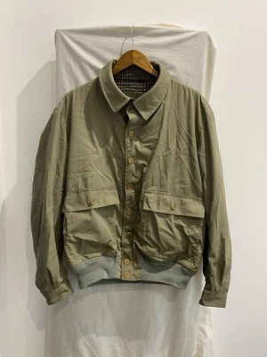 KYNOCH Khaki Checked 87% Wool Reversible Bomber Style Jacket Size EUR 52 - Image 1 of 4