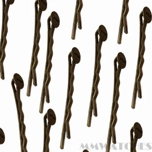 10 VINTAGE STYLE BRONZE BLANK TRAY HAIR CLIP BOBBY PIN  HAIRPIN ACCESSORIES HC3 - Picture 1 of 1