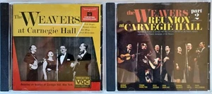 THE WEAVERS - AT CARNEGIE HALL + REUNION AT CARNEGIE HALL 2 - (2) CD LOT - Picture 1 of 1