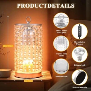 Candle Warmer Lamp with Timer Dimmer Modern Melt Warmer for Bedroom Home silver - Picture 1 of 7
