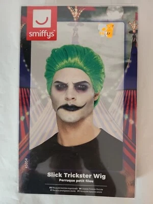 Smiffys Slick Trickster Verde Joker Peluca Adulto Halloween Disfraz Accesorio  Foto 1 de 2