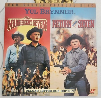 Magnificent Seven & Return Seven Double Feature Yul Brynner Steve McQueen Laserd - Image 1 of 3