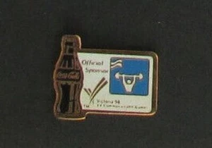 1994 Commonwealth Games Coca-Cola Cola Flasche Gewichtheben Piktogramm Anstecknadel - Bild 1 von 1