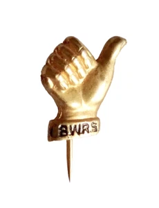WWII BRITISH WAR RELIEF SOCIETY THUMBS UP BWRS PIN VTG MILITARY HISTORY NEOCURIO - Bild 1 von 7