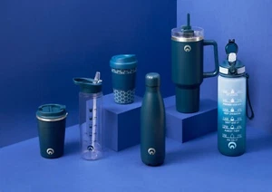 40 oz Tumbler Cup with Straw Lid Insulated Stainless Steel Water Bottle Tumbler - Picture 1 of 44