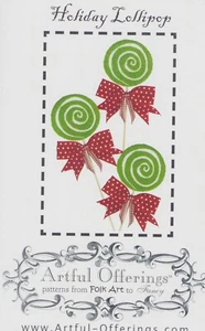 Artful Holiday Lollipop Natale PRIMITIVO modello punzone ago - Foto 1 di 2