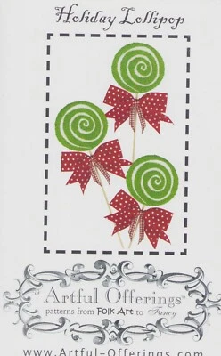 Artful Holiday Lollipop Christmas PRIMITIVE Needle Punch Pattern - Image 1 of 2