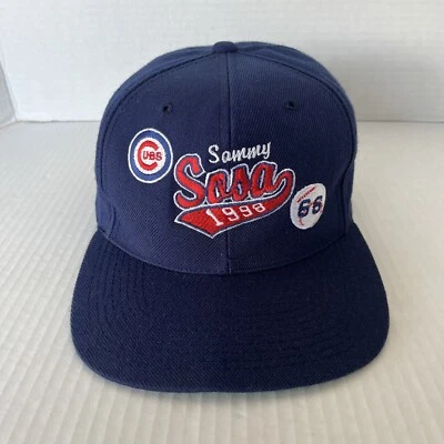 Gorra de colección Chicago Cubs Snap Back azul deportes especialidades Sammy Sosa '98 Foto 1 de 4