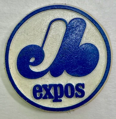 MONTREAL EXPOS De Colección Antiguo MLB GOMA Béisbol IMÁN NEVERA Clasificaciones Tablero Abierto Foto 1 de 2