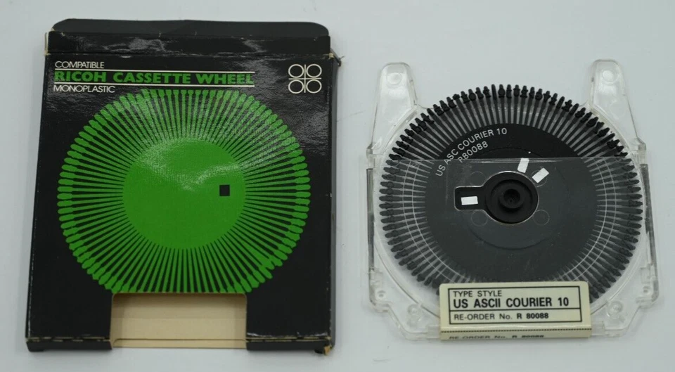 VINTAGE RICOH Cassette Wheel M Typewriter Printwheel (US ASCII COURIER 10) - Image 1 of 1