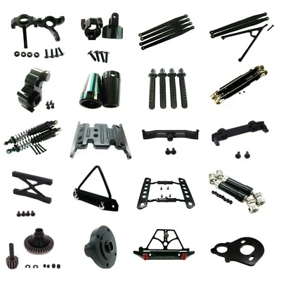 Black aluminum metal Upgrade parts Fit For 1/10 AXIAL SCX10 ELECTRIC 4WD Rc Car - Image 1 of 4