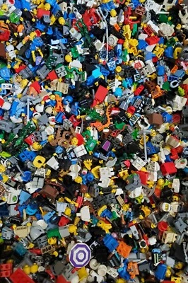LEGO BULK MINIFIGURE PARTS ACCESSORIES 4 OZ LOT Random Pull From Classic Pile - Image 1 of 4