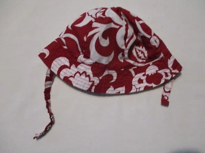 Sombrero cubo floral rojo y blanco The Children's Place bebé niña talla 0-6 meses Foto 1 de 4