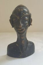 Israeli Art The bronze head of  Yemenite boy The 60's