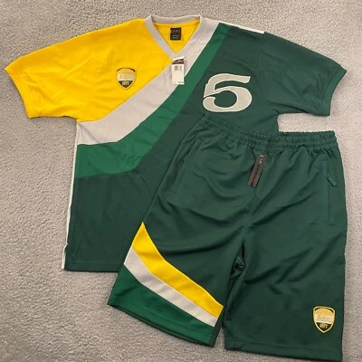 Conjunto de Jersey + Pantalones Cortos Y2K FUBU Para Hombres L Suelto Rap Hip Hop Baloncesto Callejero De Colección NUEVO Foto 1 de 4