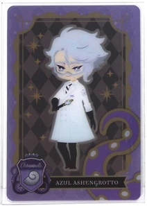 Disney Twisted Wonderland Metal Card P3-19 Azul Ashengrotto BANDAI Japan - Picture 1 of 4