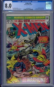 CGC 8.0 X-MEN #95 WOLVERINE STORM NUOVO XMEN 3° APPARIZIONE 1975 - Foto 1 di 1