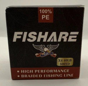 Fishare X4 40lb 500 Yards Hochleistungs geflochtene Angelschnur - Bild 1 von 8