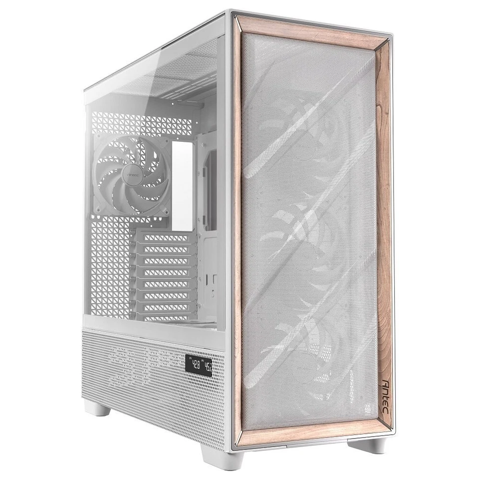 Antec Flux Pro White 6 x PWM Fans Included High-Airflow Front Panel with Bi...