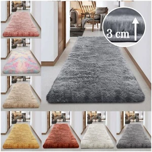 Anti Slip Large Shaggy Rugs Long Hallway Runner Living Room Area Rug Carpet Mats - Picture 1 of 129