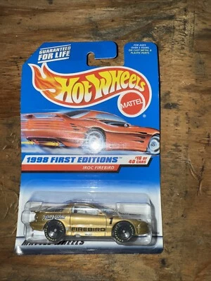 Hot Wheels Iroc Firebird (Gold)1998 First Editions Collector #653 #16 of 40 Cars - Image 1 of 2