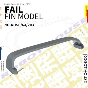 Robot House 1/64 3D Print Resin Details Up Tail Fin Panel Model MUSCLE CAR REAL - Picture 1 of 2