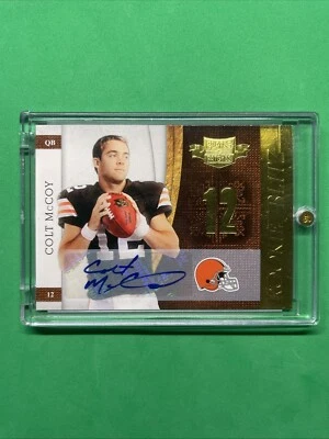 2010 Panini Plates & Patches Rookie Blitz #25 Colt McCoy Rookie RC 3/10 - Image 1 of 2
