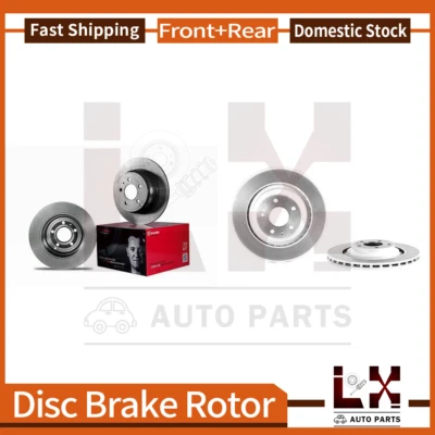 Brembo 4 Front Rear Brake Rotor Fits 2006-2008 Audi A6 2005-2010 Audi A6 Quattro Foto 1 de 4